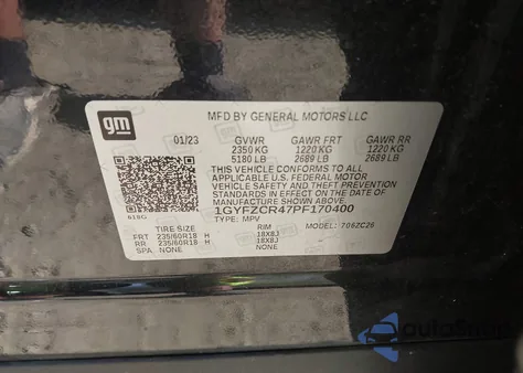 2023 Cadillac Xt4 Fwd Premium Luxury z USA, uszkodzony, nr VIN 1GYFZCR47PF170400